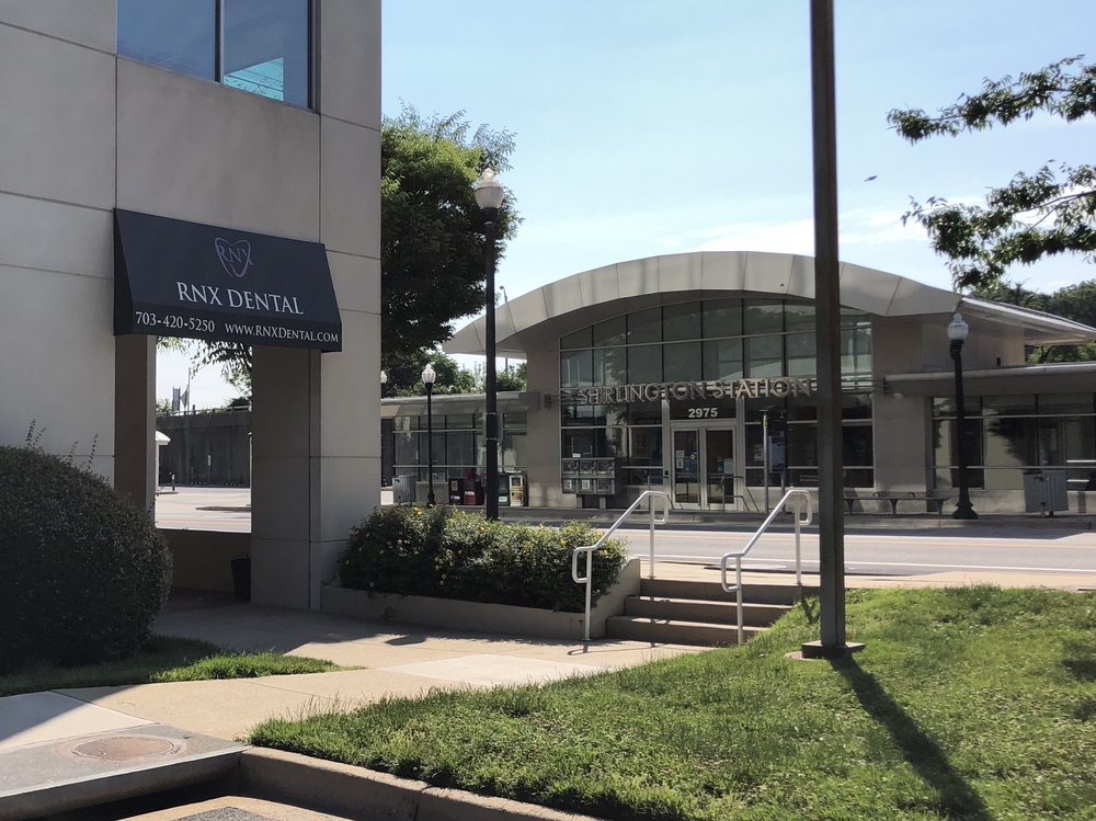 RNX Dental office entrance - view from parking lot